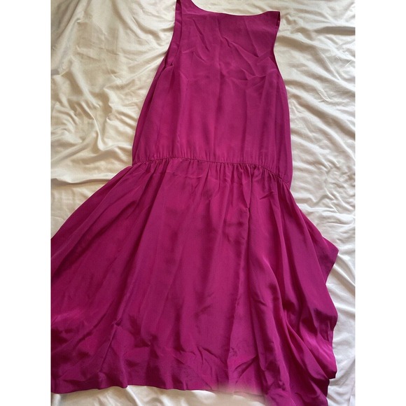 THAKOON SILK SLEEVELESS DRESS SIZE 10 Pink Loose Twirl Sun Summer - Picture 14 of 14